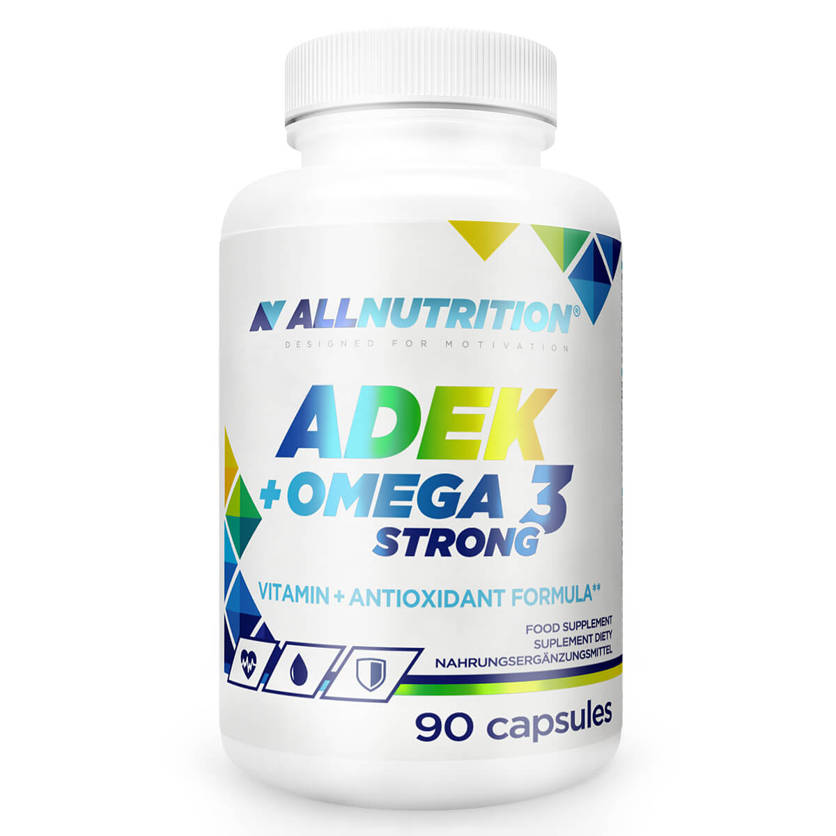 Allnutrition, ADEK + Omega 3 Strong - 90 Capsules