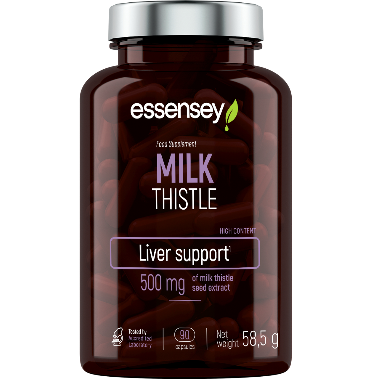Essensey, Milk Thistle, 500mg - 90 Capsules