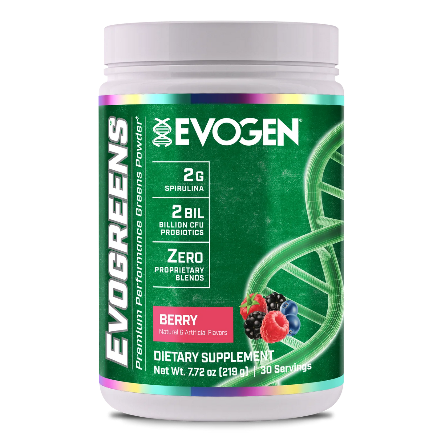 Evogen Evogreens Naturals, Berry - 234g