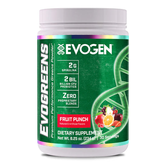 Evogen Evogreens Naturals, Fruit Punch - 234g