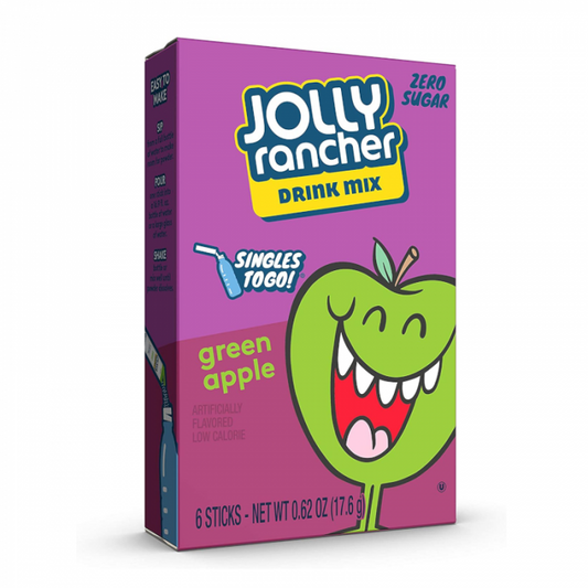 Jolly Rancher Singles to Go, Green Apple - 6 Sticks