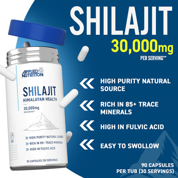 Applied Nutrition, Shilajit, 30,000mg - 90 Capsules