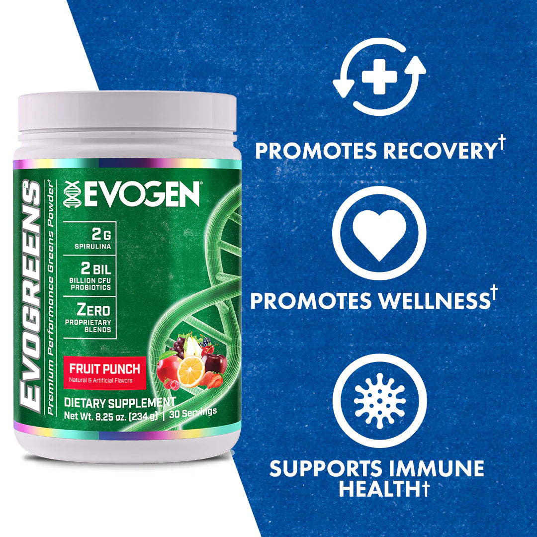 Evogen Evogreens Naturals, Fruit Punch - 234g