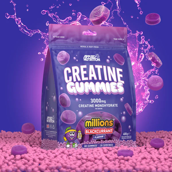 Applied Nutrition, Creatine Gummies, Millions Blackcurrant - 80 gummies