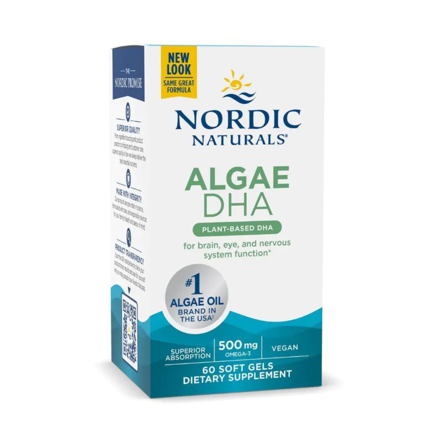 Nordic Naturals, Algae DHA, 500mg - 60 Softgels