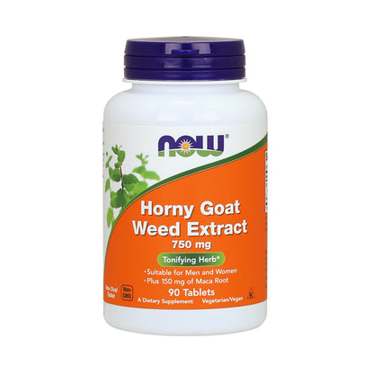 NOW Foods, Horny Goat Weed Extract, 750mg - 90 Tablets