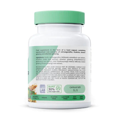 Osavi, Ashwagandha + Rhodiola & Ginseng - 60 Capsules