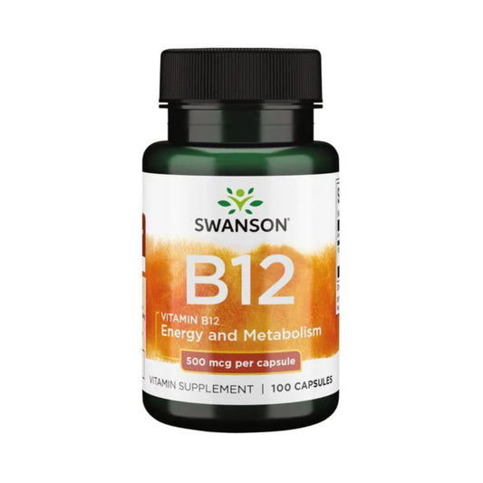 Swanson, Vitamin B12, 500mcg - 100 Capsules