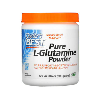 Doctor's Best, Pure L-Glutamine Powder - 300g