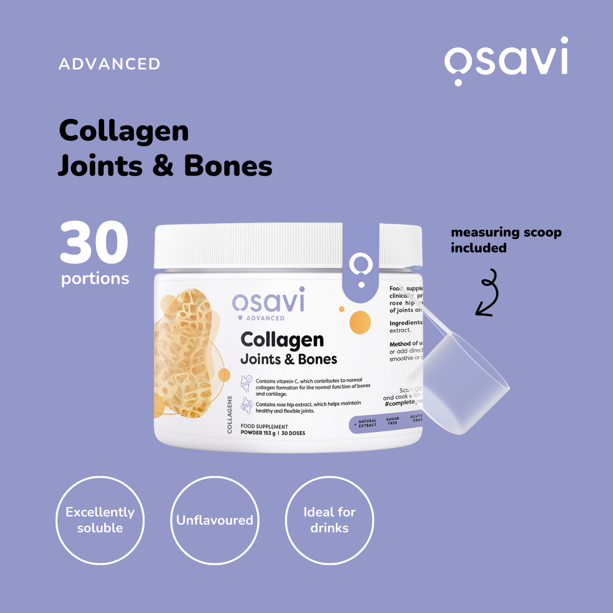 Osavi Collagen Peptides - Joints & Bones - 153 grams