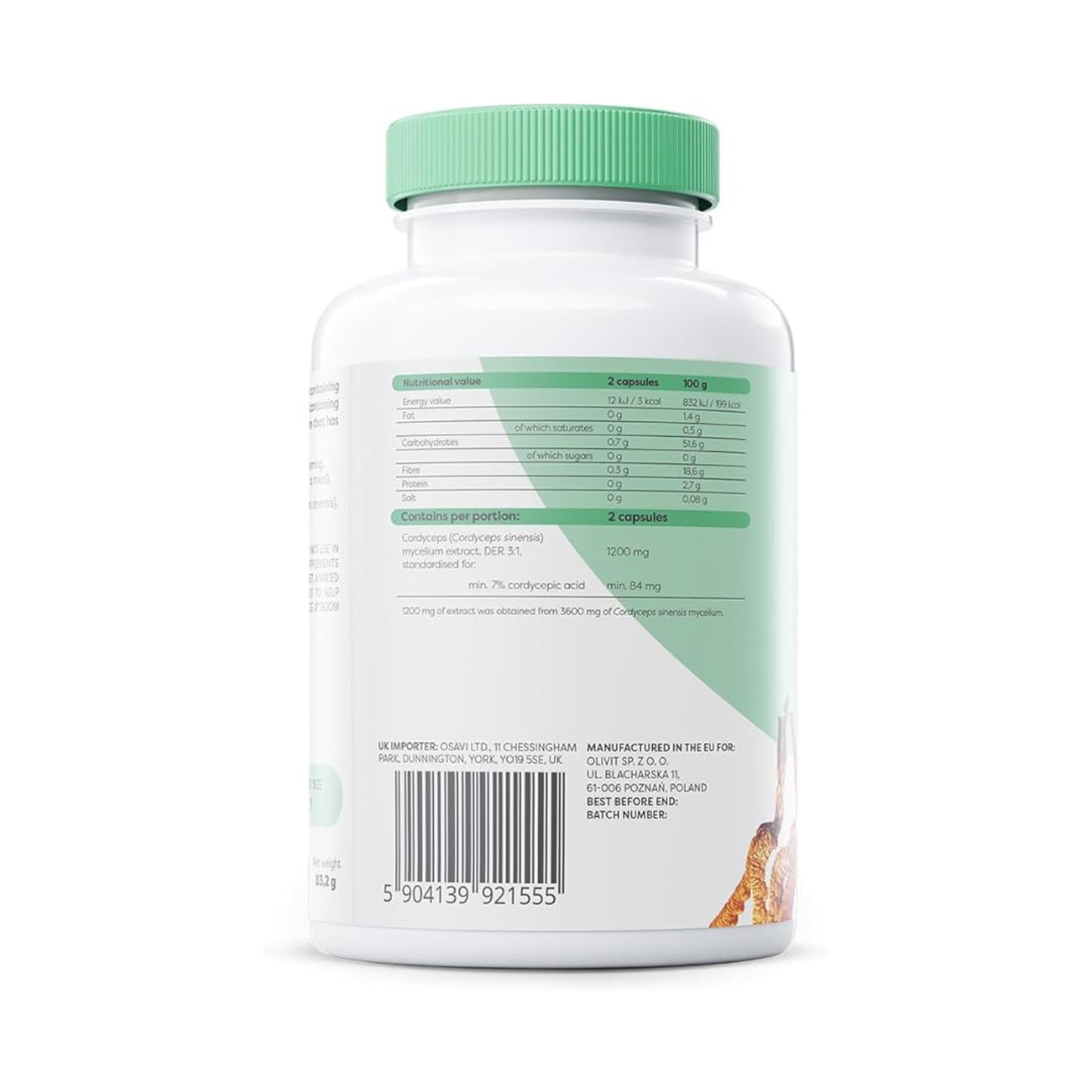 Osavi, Cordyceps 1200mg - 120 Capsules