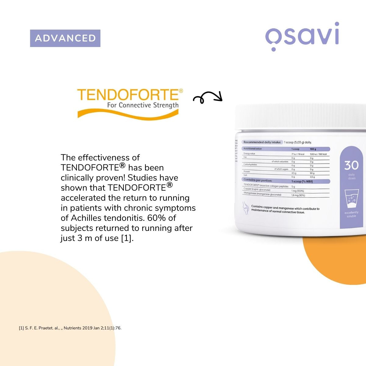Osavi Collagen Peptides - Tendons & Ligaments - 150.9 grams